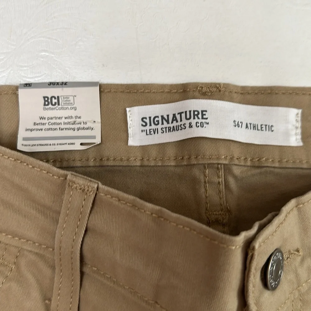 Levi 30x 32 ATHLETIC FIT pant- khaki - Picture 8 of 13